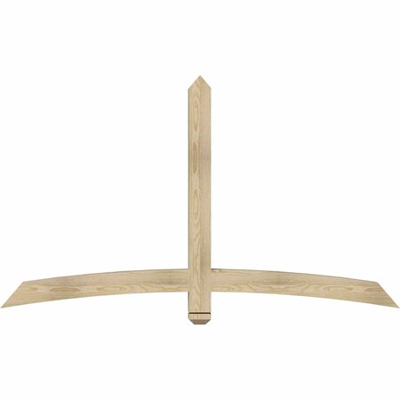 Ekena Millwork Bellingham Rough Sawn Timber Gable Bracket, Douglas Fir, 72"W x 42"H x 4"D x 4"F, 14/12 Pitch GBW072X42X0404BEL00RDF